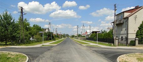 Ulica Modrzewiowa po budowie
